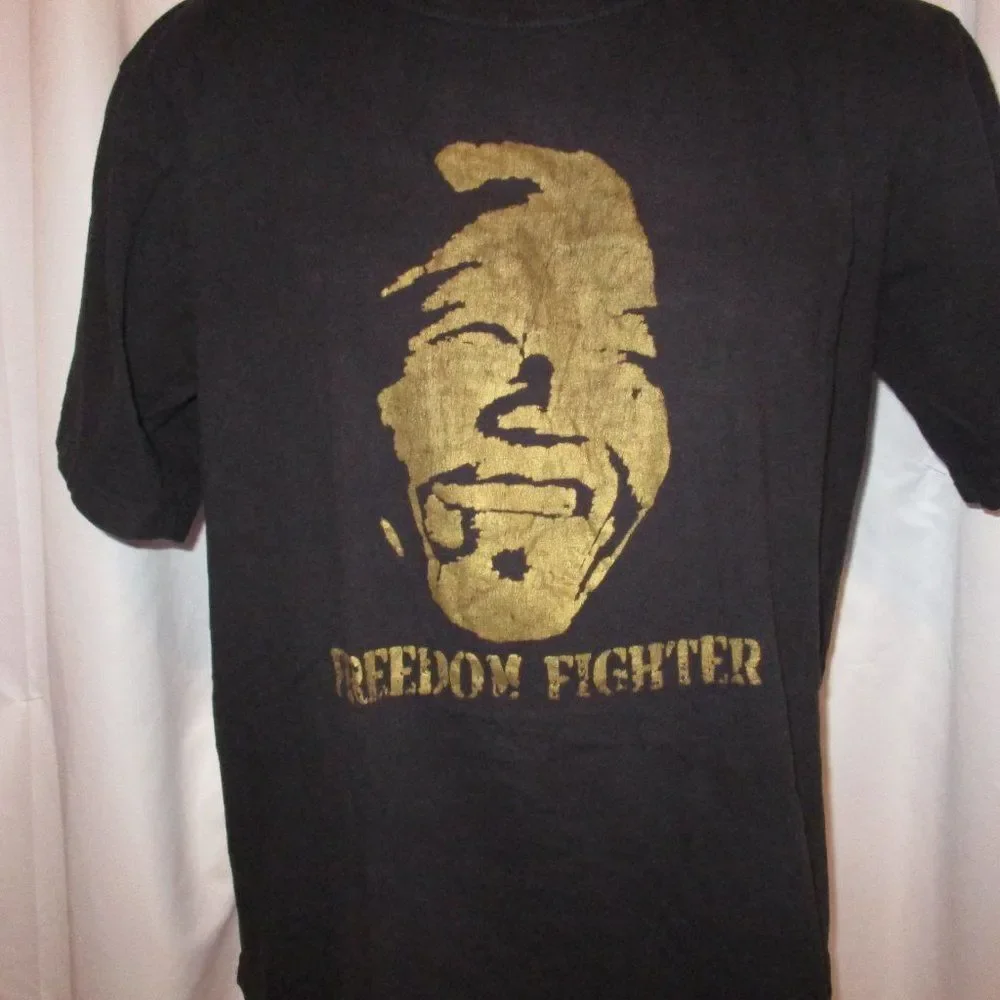 Freedom Fighter Nelson Mandela T Shirt XL Black - Picture 2 of 7